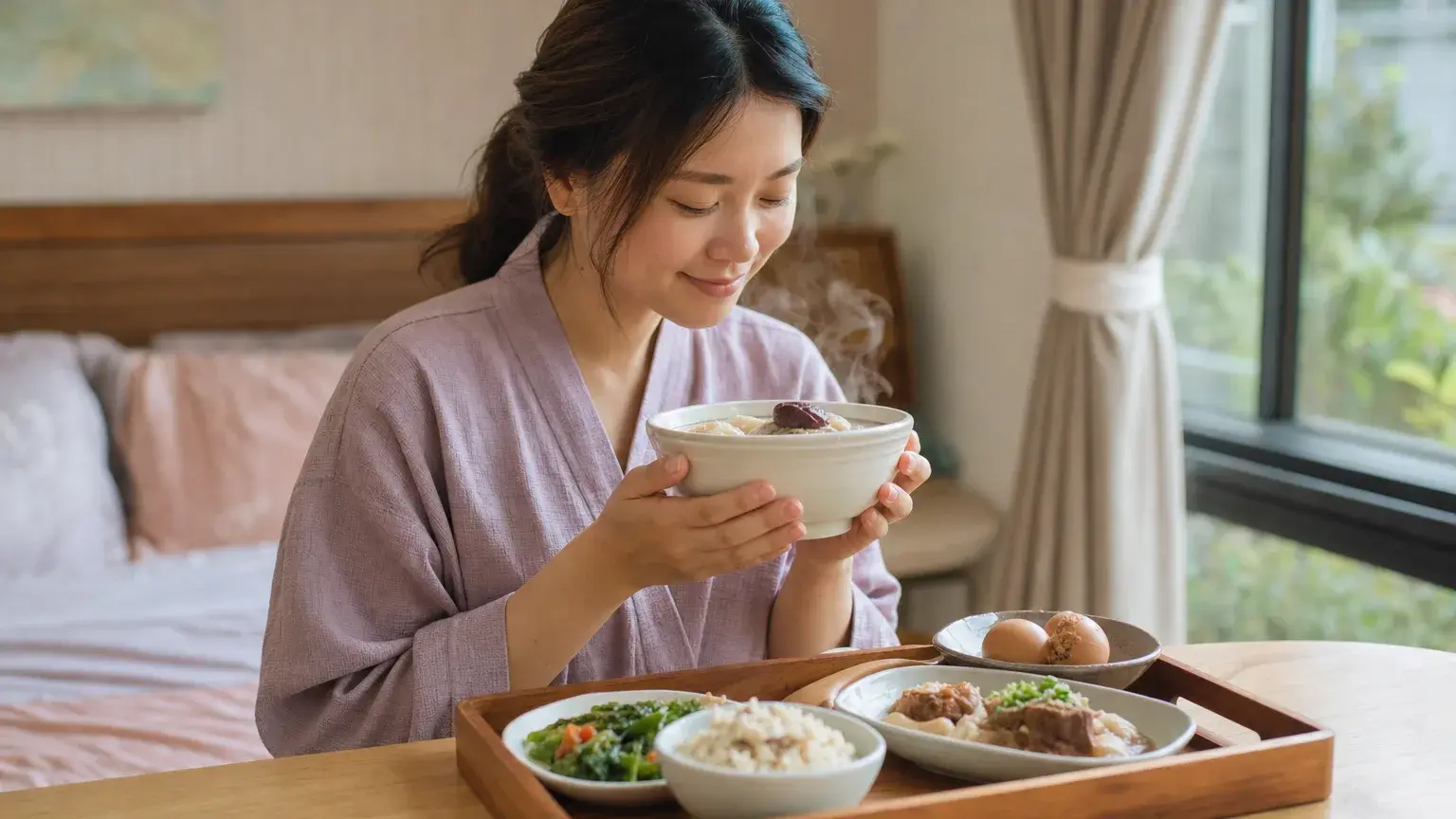 一碗溫熱的月子餐，把疲憊的我輕輕接住